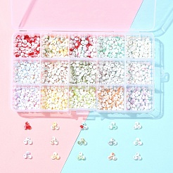 127.5 г 15 цвета краски для выпечки стеклянные бусины SEED-FS0001-40