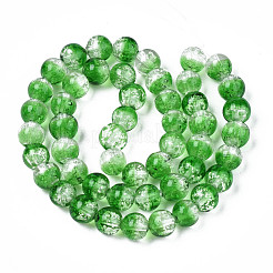 Fili di perline di lampwork trasparenti luminosi fatti a mano&nbsp;LAMP-T017-04D