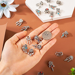 20шт 10 стиля сплава европейские висячие подвески в тибетском стиле FIND-KS0001-30