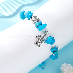 Braccialetti con ciondoli in lega di tartaruga&nbsp;BJEW-MZ00329-01