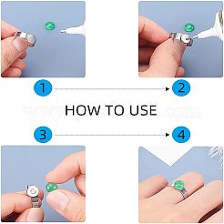 Набор для самостоятельного изготовления плоских круглых колец DIY-UN0003-45