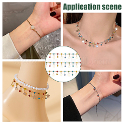 Латунные бабочки и стразы бриллиантовые подвески браслет нагрудник ожерелье набор для самостоятельного изготовления&nbsp;DIY-WR0004-17