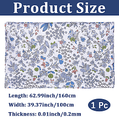 1 m Baumwollstoff mit Blumenmuster&nbsp;AJEW-CY0002-30B
