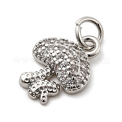 Латунные микро проложить кубического циркония подвески&nbsp;KK-C134-30P