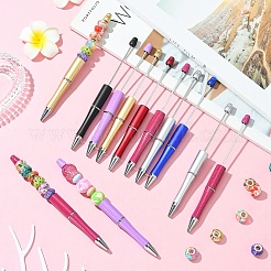 21шт 7 цвета пластиковых бисера ручки&nbsp;AJEW-YW0001-38