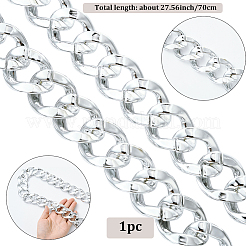 1 шт. акриловые кубинские цепочки для мужчин NJEW-SP0001-09A-S