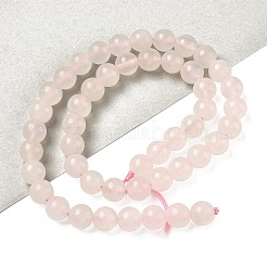 Бусы из натурального розового мангано-кальцита G-L505-09-8mm