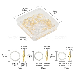 60 шт. 3 стиля стойки с покрытием из сплава рамы для бусин FIND-FS0003-46