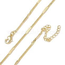 Collares de cadena de eslabones de latón de 2 mm para mujer&nbsp;KK-CBA4FD4-15G