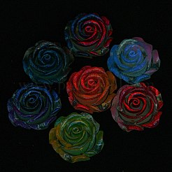 Cabochon decoden luminosi in resina epossidica trasparente&nbsp;CRES-M032-04I