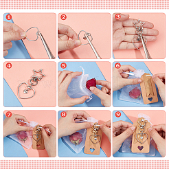 Набор для изготовления брелока из сплава своими руками «спасибо DIY-SC0024-68