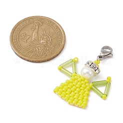 Подвесные украшения из стеклянных бусин HJEW-MZ00023