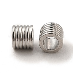 Европейские бусины из нержавеющей стали 201 STAS-M089-11P