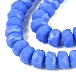 Chapelets de perles en verre opaques&nbsp;GLAA-Q114-01A-B03