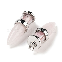 Подвески из розового натурального кварца G-B077-02P-01