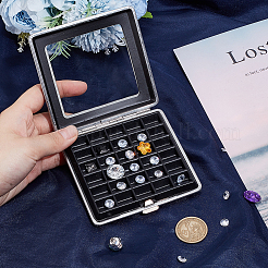 Подарочная коробка для хранения бриллиантов из искусственной кожи&nbsp;CON-WH0089-79