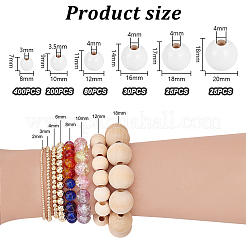 760шт 6 стиля бусины из натурального дерева&nbsp;WOOD-PH0002-86