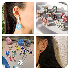 80 шт. 8 шт. фурнитура для сережек-гвоздиков из нержавеющей стали 304&nbsp;STAS-PJ0001-40