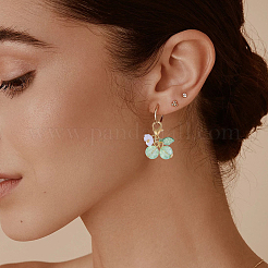 32 шт. подвеска из акрила и стекла 8 цветов вишневого цвета&nbsp;HJEW-CA00041