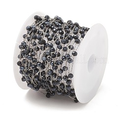 Стеклянные круглые цепочки из бисера CHS-B003-04E