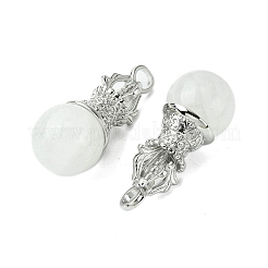Круглые подвески из натуральных кристаллов кварца&nbsp;G-C114-04P-18