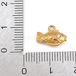 Acciaio inossidabile 304 con ciondoli in strass di cristallo&nbsp;SA-CBA8E58-05G
