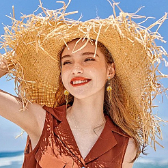 4 шт. подвески из латуни и стекла двух цветов&nbsp;PALLOY-GA00057