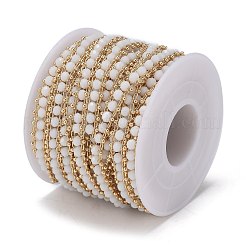 Латунные граненые стеклянные цепочки ручной работы из бисера CHC-F012-04B