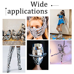 300 шт. 3 стиля ромбовидные акриловые зеркальные пришивные стразы DIY-PH0013-84