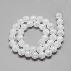 Натуральный хрустящий кварц кристалл бисер прядь G-R439-26-8mm