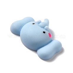 オペーク樹脂カボション  象  ライトスカイブルー  15x25.5x7.5mm&nbsp;RESI-C013-04