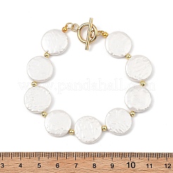 Bracelets en perles de coquillage et de laiton pour femmes&nbsp;BJEW-JB13780-01