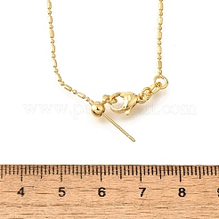 Collares deslizantes ajustables con cadena de bolas y columna de latón&nbsp;NJEW-E157-04G