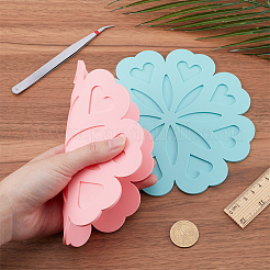 4 Stück Silikon-Tischsets in 4 Farben&nbsp;AJEW-GF0008-27