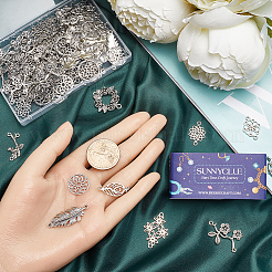 80 шт. 10 стиля цветочная тема тибетский стиль сплав соединительные подвески FIND-SC0007-57