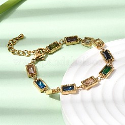 Браслеты-цепочки из нержавеющей стали 304 для женщин&nbsp;BJEW-A093-01C-G