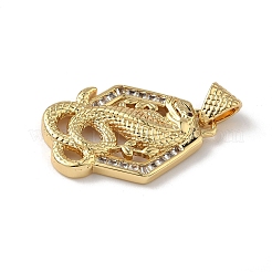 Латунные микро проложить кубического циркония подвески&nbsp;KK-Z115-10G