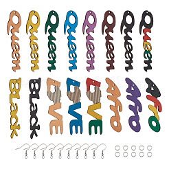 Наборы для изготовления сережек в стиле слова своими руками&nbsp;DIY-TA0008-61