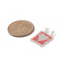 2шт 2 стиля ручной работы ткацкий станок узор бисер Миюки PALLOY-MZ00087