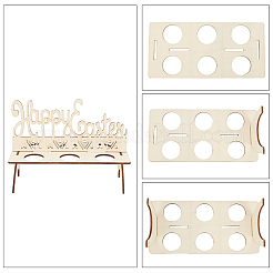 2 комплект из 2 деревянных полок для пасхальных яиц в виде кроликов WOOD-SD0001-03