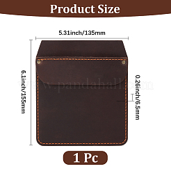 Pochette de poche en cuir de vache pour stylos et outils&nbsp;DIY-WH20007-781B