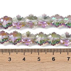 Стеклянные бусины с гальваническим покрытием  EGLA-B011-01A-HR01