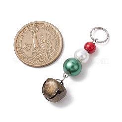 Рождественская тематика стеклянный жемчужный кулон украшение PALLOY-JF02883