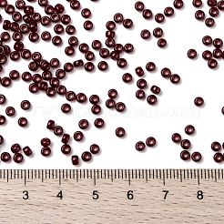 MIYUKIラウンドロカイユビーズ  日本製シードビーズ  （rr141d）透明なダークルビー  8/0  3mm  穴：1mm  約422~455PCS /ボトル  10 G /ボトル&nbsp;SEED-JP0009-RR0141D