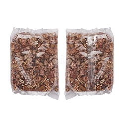 Смешанные в старинном стиле акриловые бусины&nbsp;MACR-YW0001-36