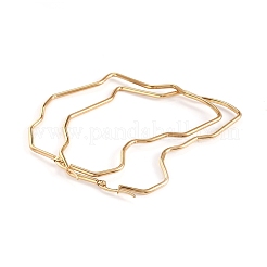 201 серьги-кольца из нержавеющей стали&nbsp;LS-EJEW-L243-19A-G