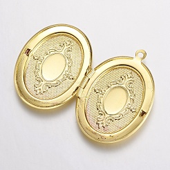 Подвески латуни медальон KK-N0116-054G