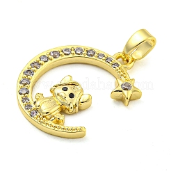 Pendentifs en laiton zircon cubique transparent&nbsp;FIND-Z044-03K