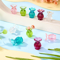 10 шт. 5-х цветная смоляная ваза миниатюрные украшения&nbsp;DJEW-TA0001-19