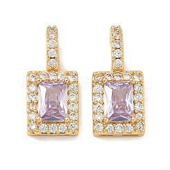 Латунные микро проложить кубического циркония подвески&nbsp;KK-Z139-08G